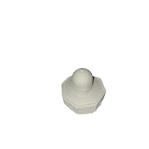 Sensoria  Dome of the rock gypsum model for coloring around 8cm in diameter  - sensoria - Image 3
