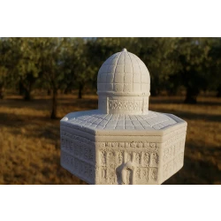 Sensoria  Dome of the rock gypsum model for coloring around 8cm in diameter 