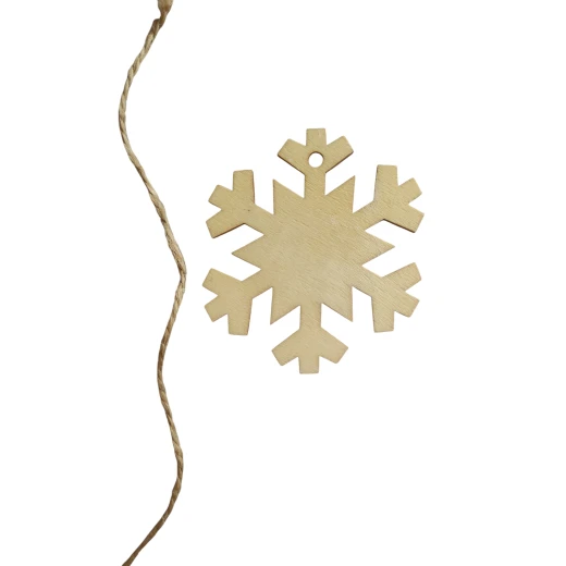 DIY winter pendants 3 wood pendants for decoration, 3 gypsum models for coloring  - sensoria - Image 2