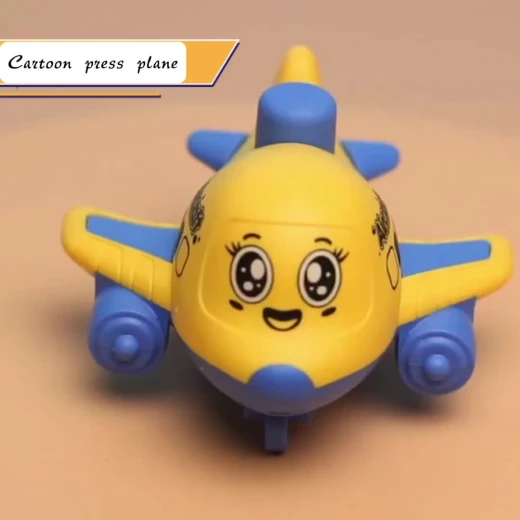 Press and go (Friction) aircraft for kids (no batteries needed) 4 assorted colors, - sensoria - Image 7