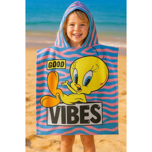 Sensoria, Tweety Hooded towel for Kids age 2-10 years - sensoria - Image 2