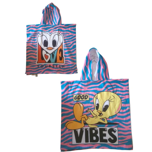 Sensoria, Tweety Hooded towel for Kids age 2-10 years - sensoria - Image 3