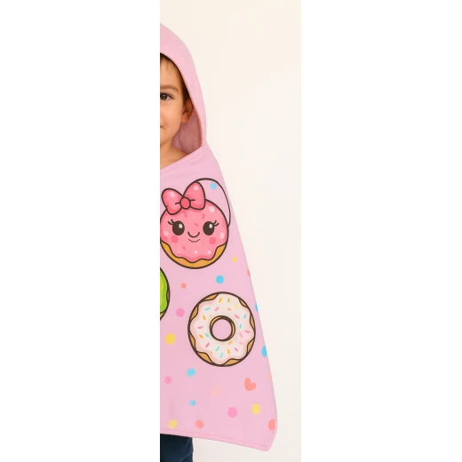 Sensoria, Donuts Hooded  towels for Kids age 2-10 years - sensoria - Image 2