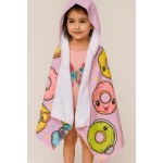 Sensoria, Donuts Hooded  towels for Kids age 2-10 years - sensoria