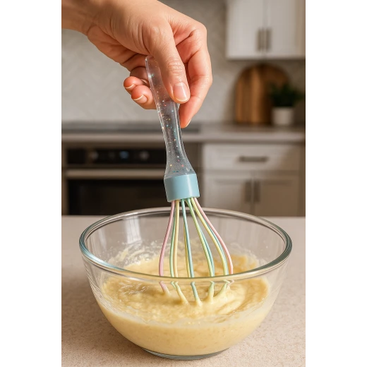 A&M home, Glitter Handle Silicone Oil Brush & Whisk Set – Modern Baking Essentials - A&amp;m home - Image 2