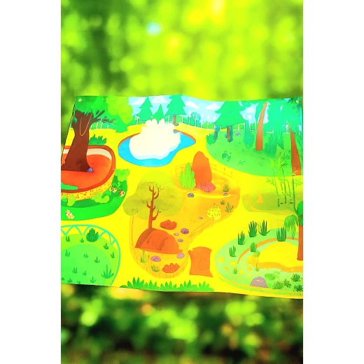 Sensoria interactive learning mat, puzzle like, soft, Montessori inspired Mt, Forest animals theme  - sensoria - Image 3
