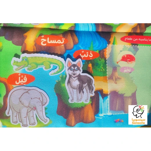 سجادة التعلم التفاعلية من سينسوريا – 90×60 سم ، حيوانات الغابة - سنسوريا - Image 4