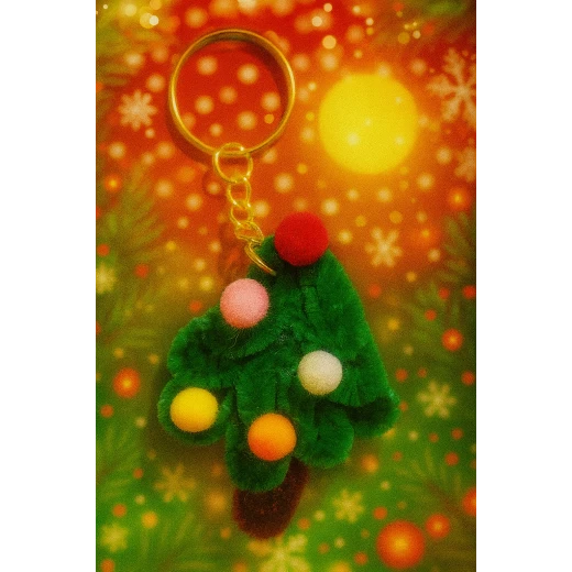 Sensoria, hand-made keychain (pipes cleaners ) Christmas theme - sensoria - Image 4