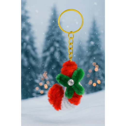 Sensoria, hand-made keychain (pipes cleaners ) Christmas theme - sensoria - Image 3