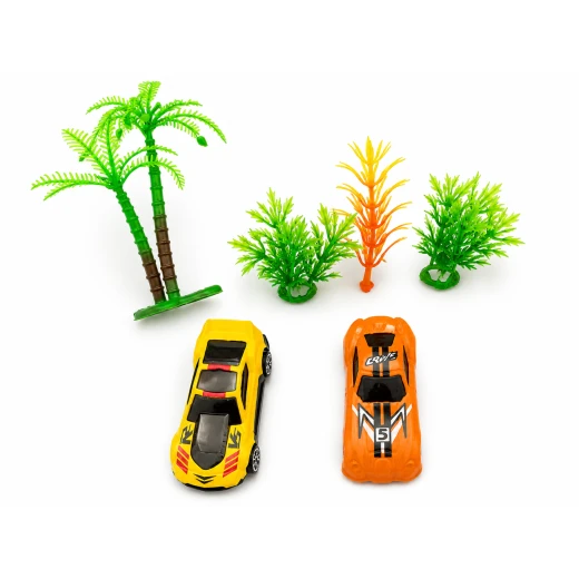 Sensoria, Dinosaur Adventure Play Set | 5 Dinosaurs + Road Mat + Cars + Prehistoric Accessories - sensoria - Image 2