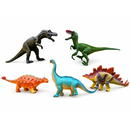 Sensoria, Dinosaur Adventure Play Set | 5 Dinosaurs + Road Mat + Cars + Prehistoric Accessories - sensoria - Image 3