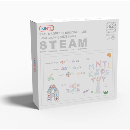 Magnetic Tiles - 62 Pieces (MNTL Star) Magnetic Tiles - 62 Pieces (MNTL Star)