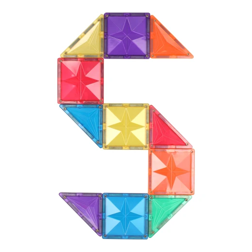 Magnetic Tiles - 62 Pieces (MNTL Star) - Magnetic tiles - Image 3