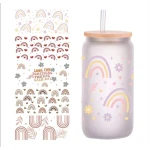 Alia's Gifts Decorate Rainbow Glass Tumbler - Alia Gift