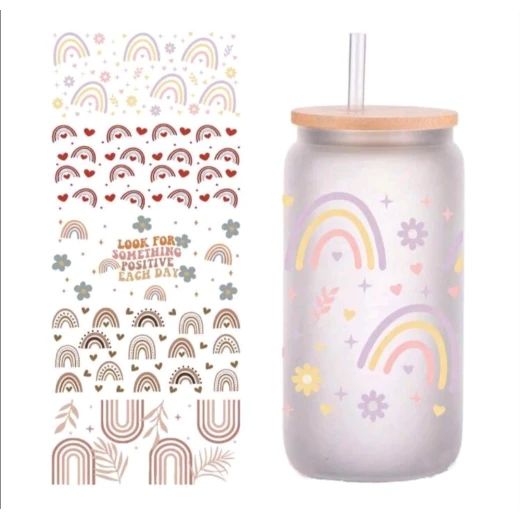 Alia's Gifts Decorate Rainbow Glass Tumbler - Alia Gift - Image 7