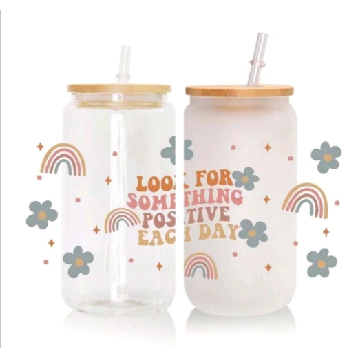 Alia's Gifts Decorate Rainbow Glass Tumbler - Alia Gift - Image 6