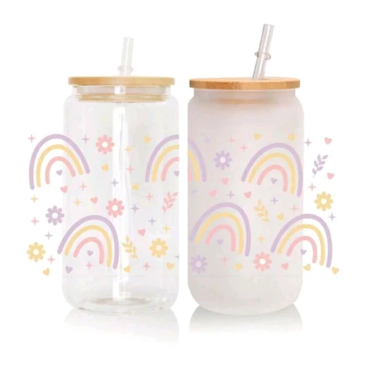Alia's Gifts Decorate Rainbow Glass Tumbler - Alia Gift - Image 5