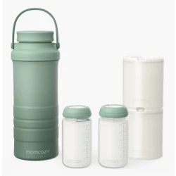 Momcozy Insulated Baby Bottle Bag - Breastmilk Cooler, Holds 6 Bottles, Long-Term Cooling
