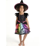 Tu, Glitter Witch Halloween Costume, Rainbow, 1/2 Years - Tu