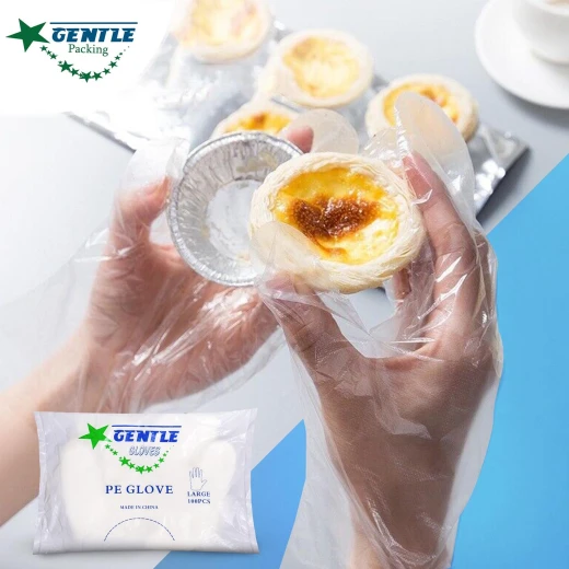Gentle PE Transparent Gloves 100 Pieces - Gentle Packing - Image 3