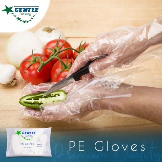 Gentle PE Transparent Gloves 100 Pieces - Gentle Packing - Image 4