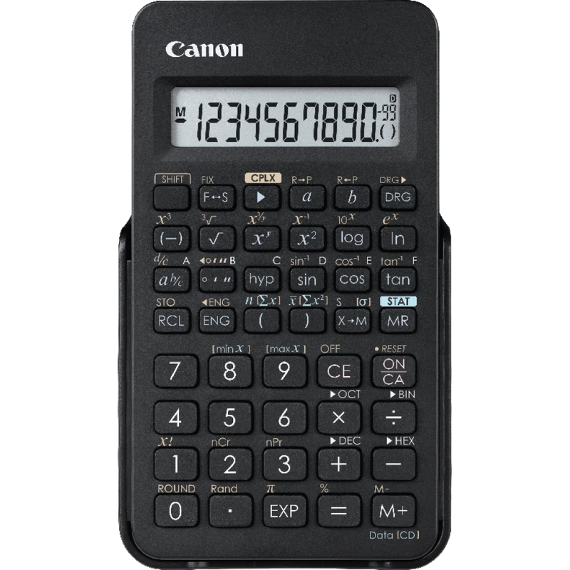 Canon Calculator F-605G-WHM (0891C004AC) – Compact, Durable Desktop Calculator with Large Display, Solar & Battery Powered, Ideal for Office and School Use - Canon