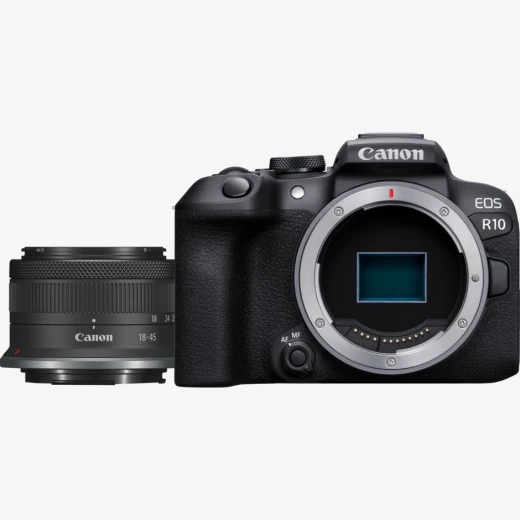 كاميرا Canon EOS R10 مع عدسة RF-S 18-45 مم IS STM (5331C010AA)، كاميرا ميرورلس قوية تتميز بتركيز تلقائي سريع، جودة صور عالية، تصوير فيديو 4K، وعدسة زوم متعددة الاستخدام مناسبة للتصوير وصناعة المحتوى - كانون - Image 5