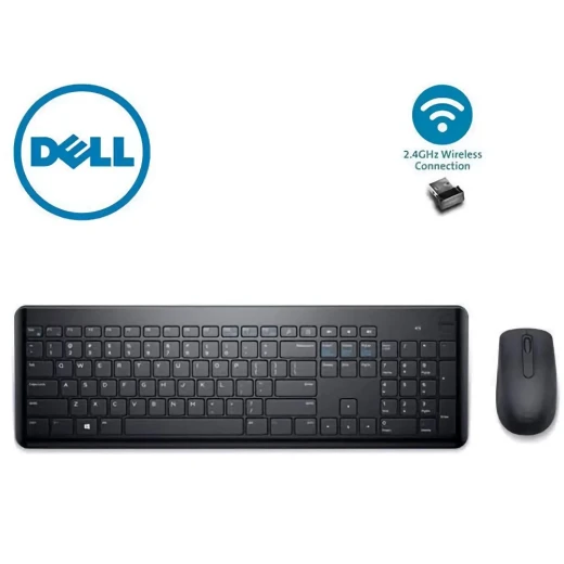 Dell Wireless Keyboard and Mouse 3322W – 2.4 GHz USB Receiver, Compact Keyboard, Ergonomic Mouse, Reliable Wireless Connectivity for Home & Office - Dell - Image 2