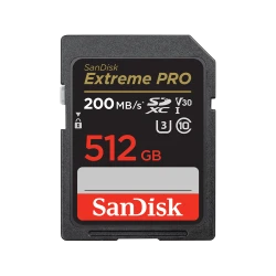 بطاقة ذاكرة سانديسك إكستريم برو سعة 512 جيجابايت (SDSDXXD-512G-GB4IN)