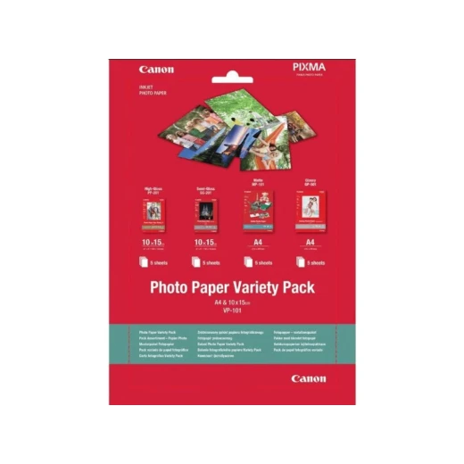 photo paper varaiety pack, size: 10x15 & A4 - Canon - Image 2
