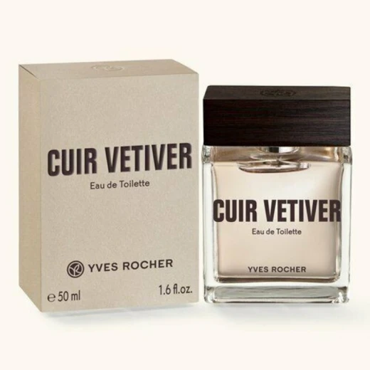 Yves Rocher Cuir Vetiver Eau de Toilette 50ml Fresh Woody Fragrance for Men Timeless Scent - Yves rocher - Image 2