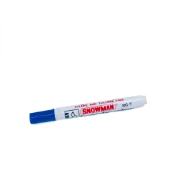 Snowman BG12TR White Board Marker Chisel Refillable Blue