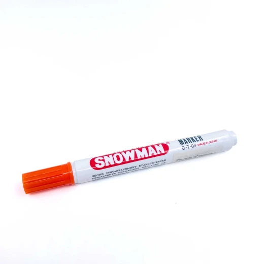 Snowman G12T Permanent Chisel Marker Orange - Snowman - Image 3