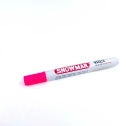 Snowman G12T Permanent Chisel Marker Pink