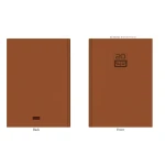 مفكرة كاستيلي اليومية للمكتب A11 (17×24 سم)، مادة توسان 455، ختم أعمى، مخطط يومي فاخر لتنظيم العمل والمكتب - كاستيلي