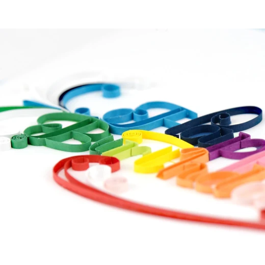 Quilling Card 3D Greeting Card – Happy Birthday Letter Design, Handmade Paper Art Card, Colorful Quilled Birthday Wishes Card for Women, Men and Kids, Unique Gift Card for Special Celebrations - Image 6