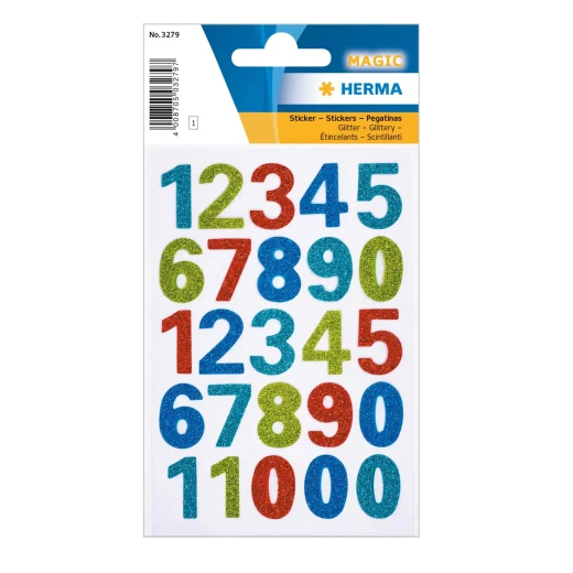 Herma Sticker Magic Numbers, Glittery Foil - herma - Image 2