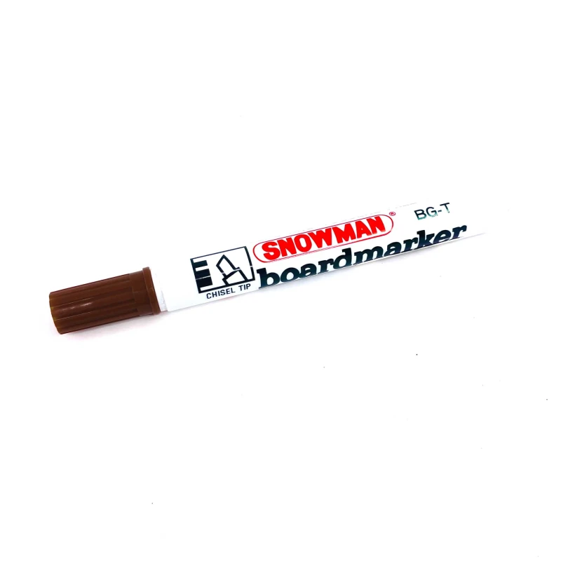 Snowman BG12T White Board Marker Chisel Brown - Snowman