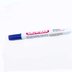 Snowman G12T Permanent Chisel Marker Blue
