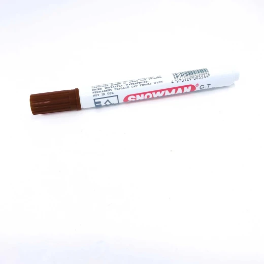 Snowman G12T Permanent Chisel Marker Brown Snowman G12T Permanent Chisel Marker Brown