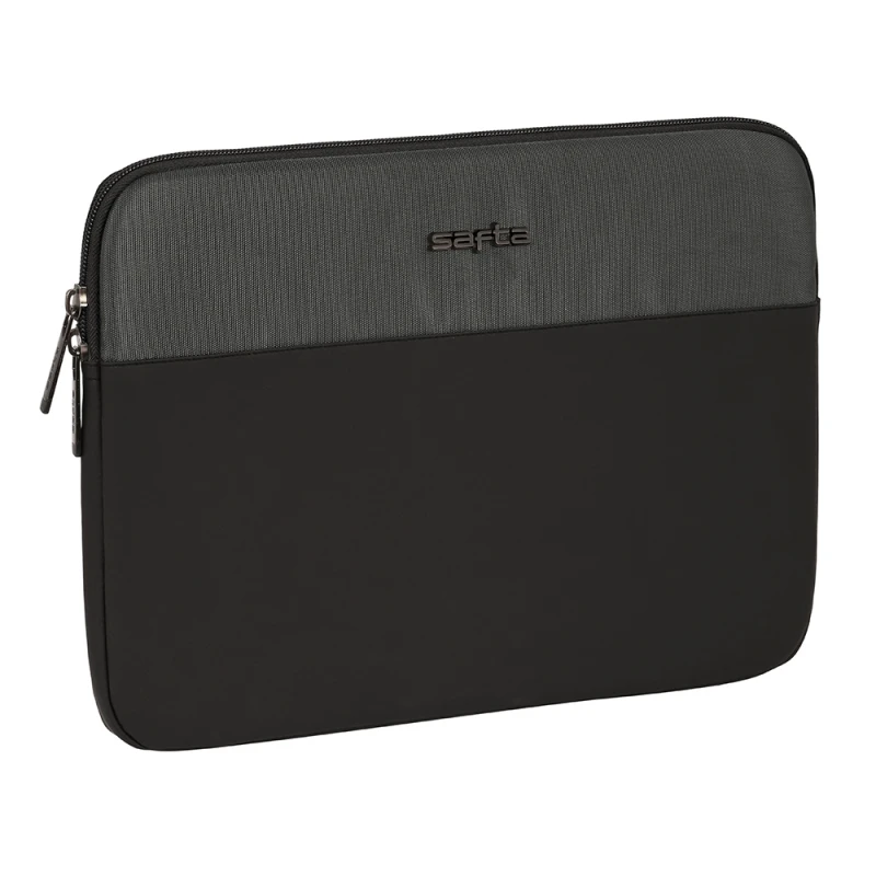 Safta Business Laptop Sleeve 14" Grey – Slim, lightweight protective sleeve with padded interior, durable material, secure fit for 14-inch laptops, ideal for daily protection and travel. - safta