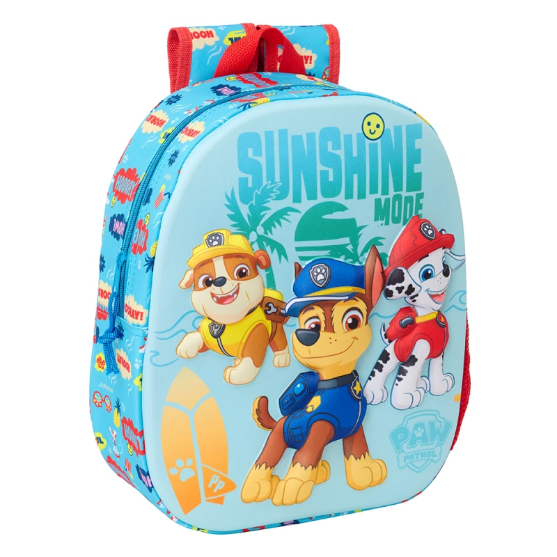 Safta 3D Backpack Paw Patrol 3D – Lightweight and durable backpack with fun 3D Paw Patrol design, comfortable straps, compact size, perfect for kids, school, and daily use. - safta