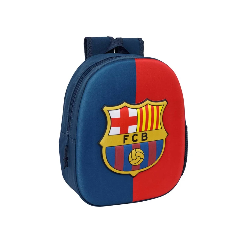 Safta 3D Backpack F.C. Barcelona 3D – Durable and lightweight backpack with bold 3D FC Barcelona design, comfortable straps, compact size, perfect for kids, school, and daily use. - safta