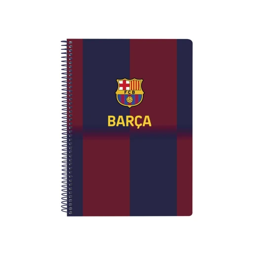 Safta FC Barcelona 1st Team 25/26 A5 Hardcover Notebook 80 Sheets – Compact and durable notebook with official FC Barcelona design, hard cover protection, 80 pages, ideal for school, notes, and daily use.