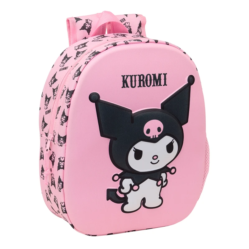 Safta 3D Backpack Kuromi 3D – Stylish and lightweight backpack with trendy 3D Kuromi design, durable material, comfortable straps, compact size, perfect for kids, school, and daily use. - safta