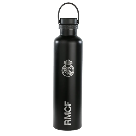 Safta Real Madrid 3rd Kit 24/25 Stainless Steel Thermo Bottle 1L – Large capacity insulated bottle that keeps drinks hot or cold for hours, official Real Madrid design, durable and lightweight, ideal for sports, travel, and daily use.