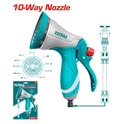 Total Metal Trigger Nozzle 10-Pattern - THZATN1101