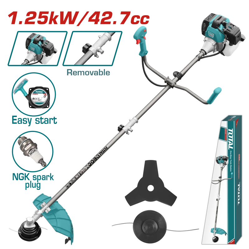 Total Gasoline Grass Trimmer and Brush Cutter 42.7cc / 420mm - TP5434421 - Total