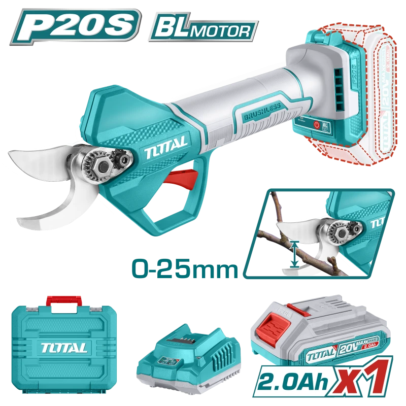Total Cordless Gauge Straight Shear Brushless 20V / 25mm - TSSLI202581 - Total