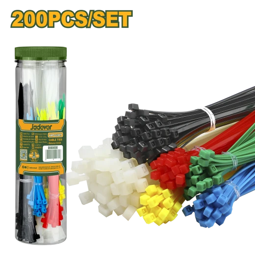 JADEVER JDTE85521 Cable ties 200 pcs JADEVER JDTE85521 Cable ties 200 pcs